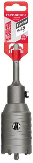 Коронка по бетону sds+  45 мм в сборе Rennbohr Corebit