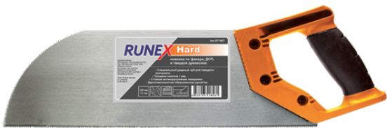 Ножовка по фанере и ДСП 320 мм ударный зуб 13 з/д"Runex Hard"